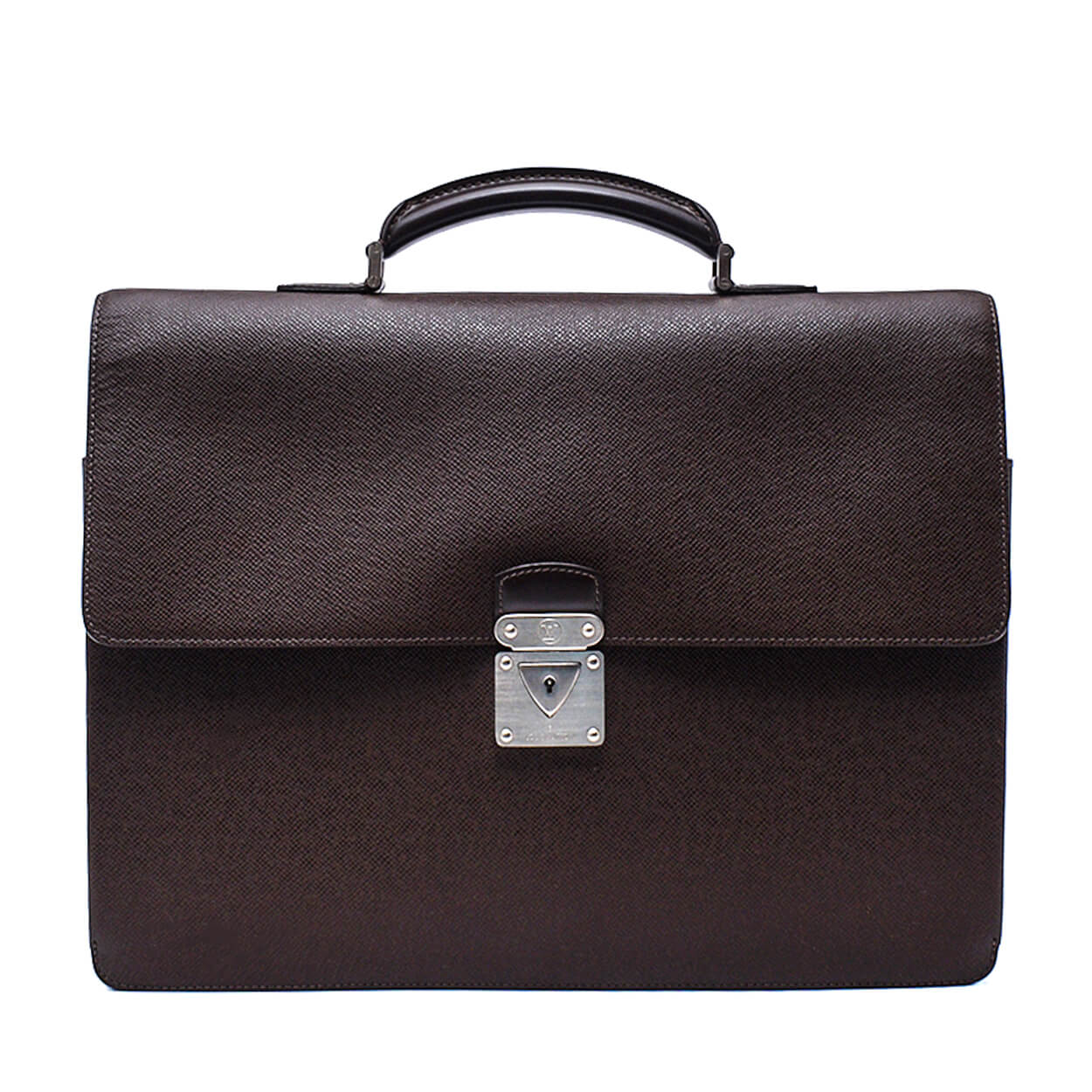 Louis Vuitton - Dark Brown Taiga Leather Robusto Briefcase Bag 